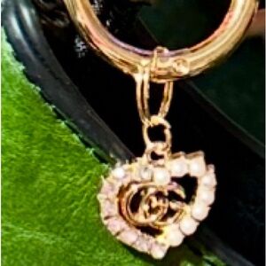 CharmeD Green and Black Hobo Bag with Gold Details Charm Chain w/Reserve Price